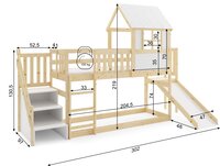 maten nardo huis bed glijbaan en trap