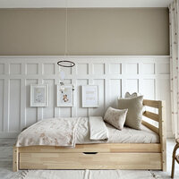 Simple plus bed 80x200 met lade onbehandeld hout