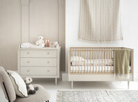 Petite ledikant / cotbed 70x140 champagne