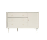 petite commode 3 laden en 1 deur champagne