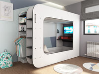 Trasman Cube gaming bed 90x200 cascina - antra