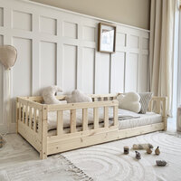 Basic David Montessori bed 140x200 pure wood