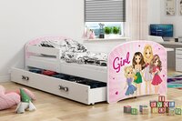 lido peuterbed 80x160 met lade en Girls print