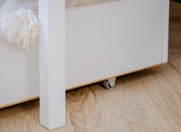 Martano stapelbed met opberglade massief grenen 80x180 wit