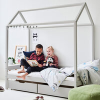 Eco comfort bedhuisje 70x160 grenen dove grey