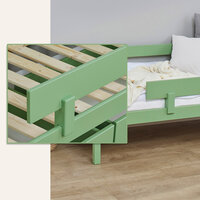 Eco comfort peuterbed 70x160 grenen pale green