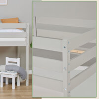 Eco comfort halfhoogslaper 90x200 grenen dove grey