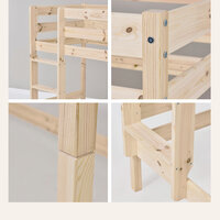 Eco comfort stapelbed 70x160 grenen naturel