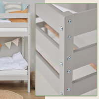 Eco comfort stapelbed 90x200 grenen dove grey