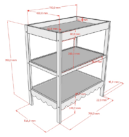 Swingo verzorgingstafel clay