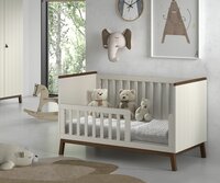 Sezane 70x140 ledikant bedbank clay walnoot