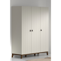 sezane 3 deurs kast clay walnoot