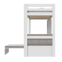 Lifetime Elements hoogslaper study &amp; relax 90x200 grenen wit