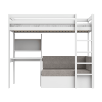 Lifetime Elements hoogslaper study &amp; relax 90x200 grenen wit