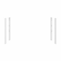 optie 2x set extra poten voor ombouw tot 2 lage bedden 64 cm hoog