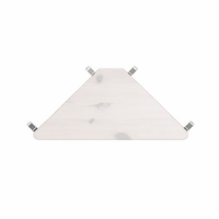 Lifetime hoeklegplank white wash