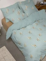 Snurk dekbedovertrek Alpaca Sky 1 persoons 140x200/220