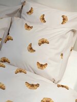 Snurk dekbedovertrek Croissants beige 2 persoons 200x200/220