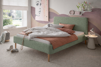 Jip gestoffeerd bed 140x200 groen