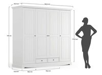 maten 4 deurs kast bornezo