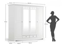 maten 4 deurs kast bornezo