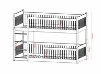 maten brindisi stapelbed 80X180 