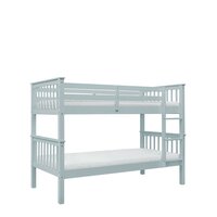 Collect stapelbed spijlen wit 90x200 grenen blauw