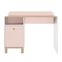 Romy bureau roze wit hout look