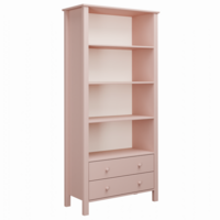 Collet boekenkast met laden roze
