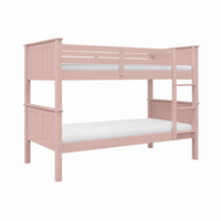 collet paneel deelbaar stapelbed 90x200 roze