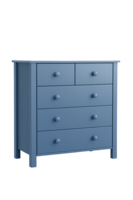 Collet 5 laden commode  blauw