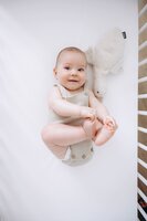 ABZ babymatras Tencel Witte panter 60x120 HR 30 koudschuim