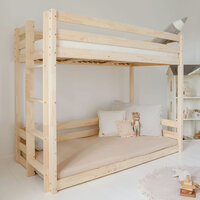 Basic stapelbed 90x190 onbehandeld hout