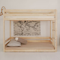 Basic stapelbed 90x160 onbehandeld hout