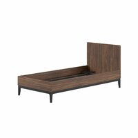 Ilyas leidkant 90x200 walnoot