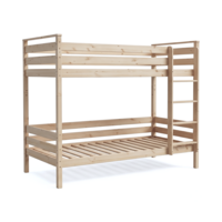 Basic stapelbed Barierra deelbaar 90x200 onbehandeld hout