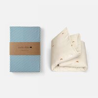 Studio Ditte hoeslaken streepjes denim 90x200