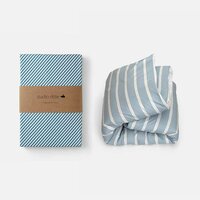 Studio Ditte hoeslaken streepjes denim 90x200