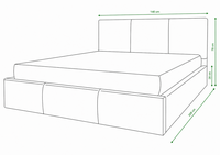 maten 140x200 bed