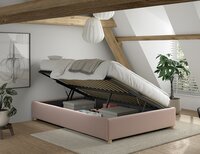 Moon opbergbed 140x200 roze lange zijde