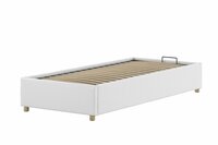 Moon opbergbed gestoffeerd 90x200 korte zijde wit