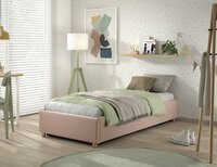Moon opbergbed gestoffeerd 90x200 korte zijde roze