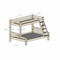 maten triplo bed 140