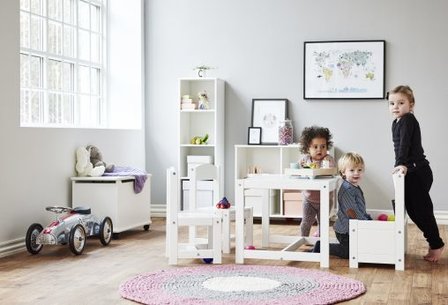 Hoppekids Mathilde speeltafel kussen set blauw