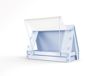 mathy by bols tent bed poeder blauw