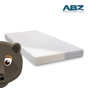 ABZ kindermatras Bruine beer 90x200 polyether