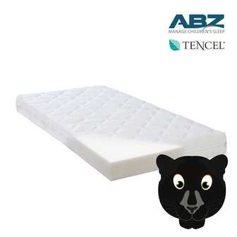 ABZ kindermatras Tencel zwarte panter 90x200 HR40 koudschuim 