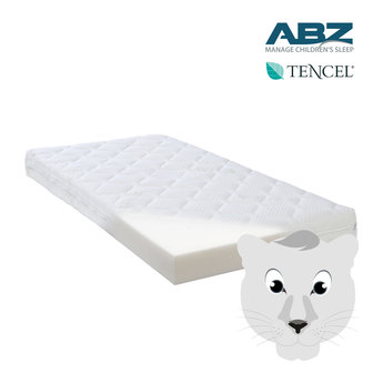 ABZ Zzzoo babymatras Tencel Witte panter 60x120 HR 30 koudschuim