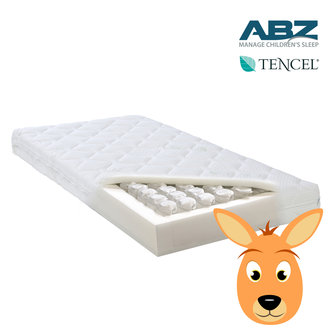 ABZ Zzzoo peutermatras Tencel Kangaroo 70x140 pocketvering + HR 40 koudschuim