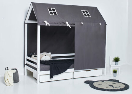 Hoppekids Pets granite grey huistent 70x160